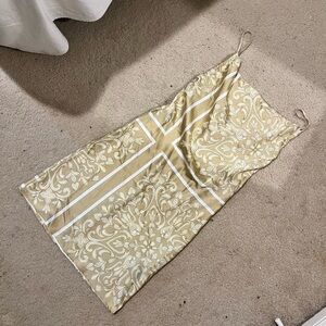 Forever 21 Tan and White Floral Dress